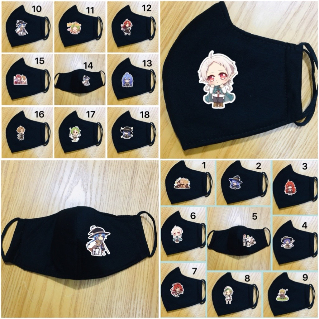 Mushoku tensei rudeus mask unemployed reincarnation main/anished อะนิเมะหน้ากาก rudeus greyrat,syl