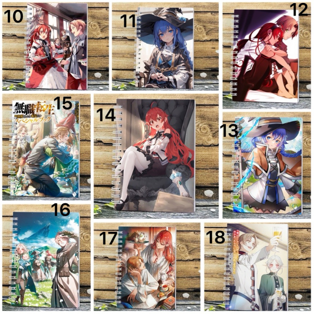 สมุดบันทึกอนิเมะ mushoku tensei rudeus unemployed reincarnation/unemployed reincarnation rudeus grey