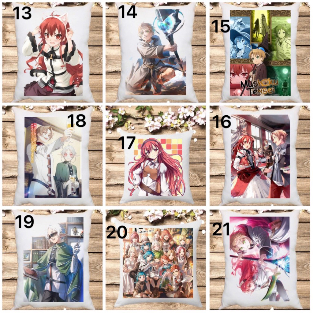 หมอนอนิเมะ mushoku tensei rudeus unemployed reincarnation/หมอนรูปเหมือนไม่มีพลอย rudeus greyratt,syl