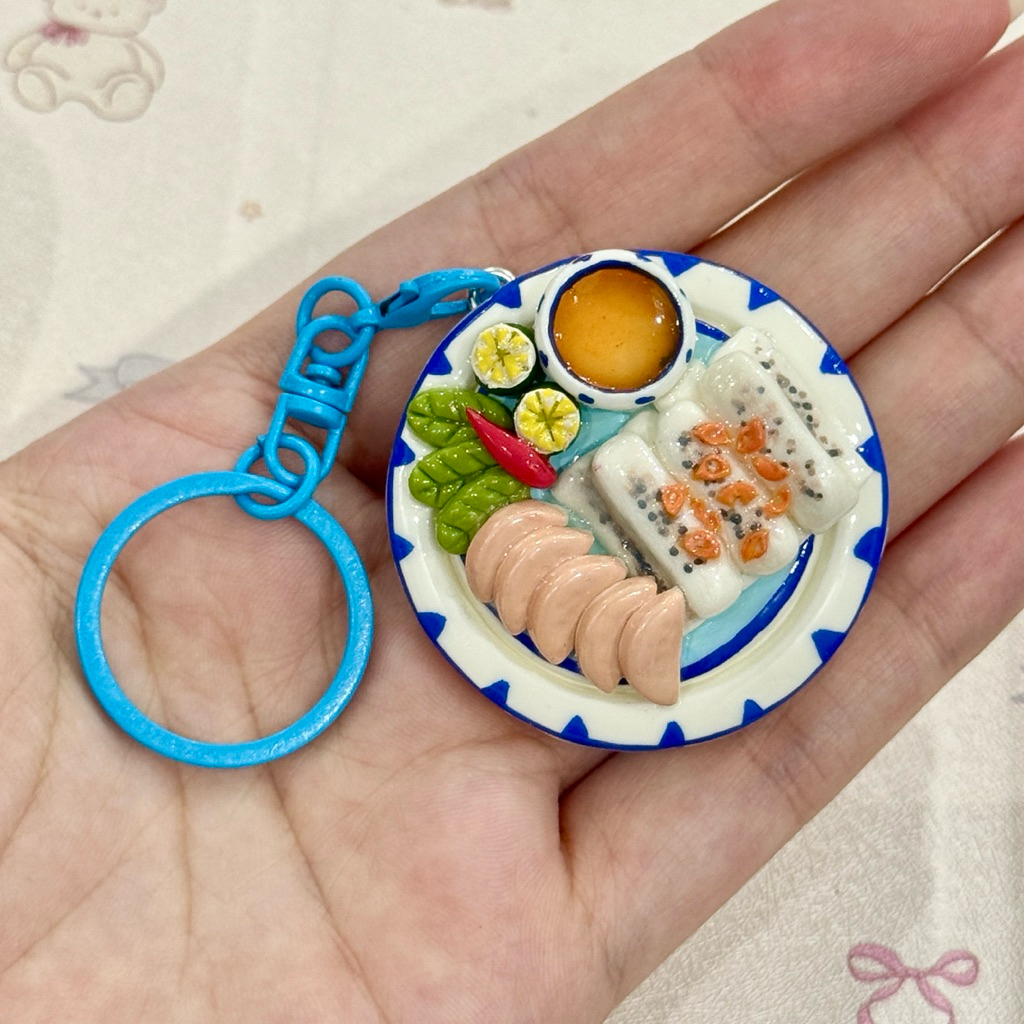 พวงกุญแจ Banh coon - จานเวียดนาม