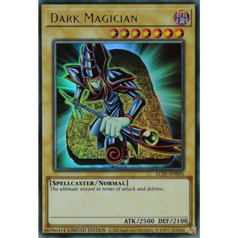 การ์ด YuGiOh รหัส LC01-EN005 - Dark Magician (ฉบับครบรอบ 25 ปี) - Normal Monster - Ultra Rare