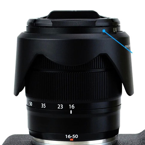 ฮูด Fujifilm XC-1650 - ฝาครอบเลนส์ Fujiflm XC 16 50