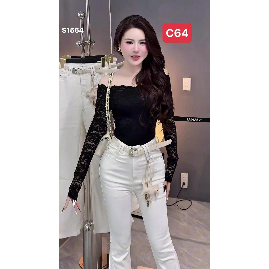 C64 - เสื้อลูกไม้ปิดไหล่