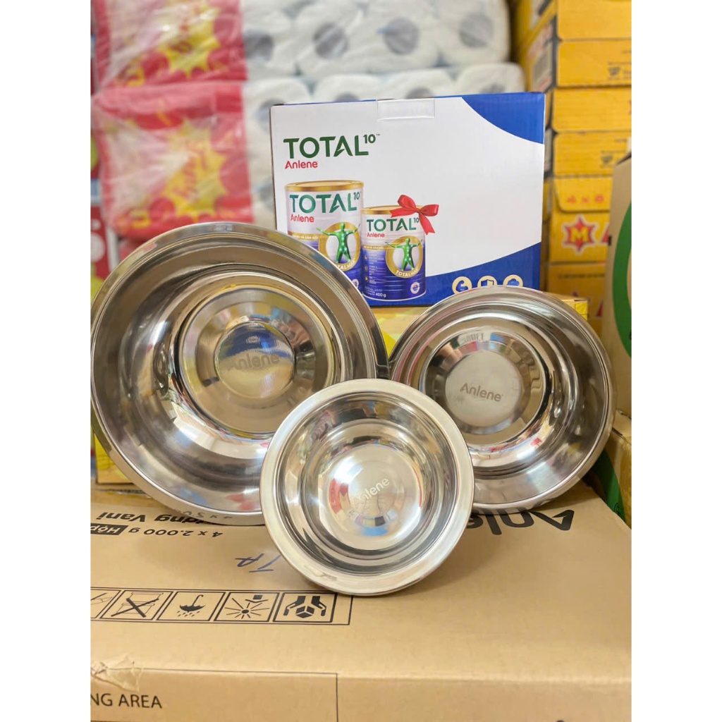 ชุดหม้อทองเหลืองสแตนเลส 3 ชิ้น จาก ANLENE