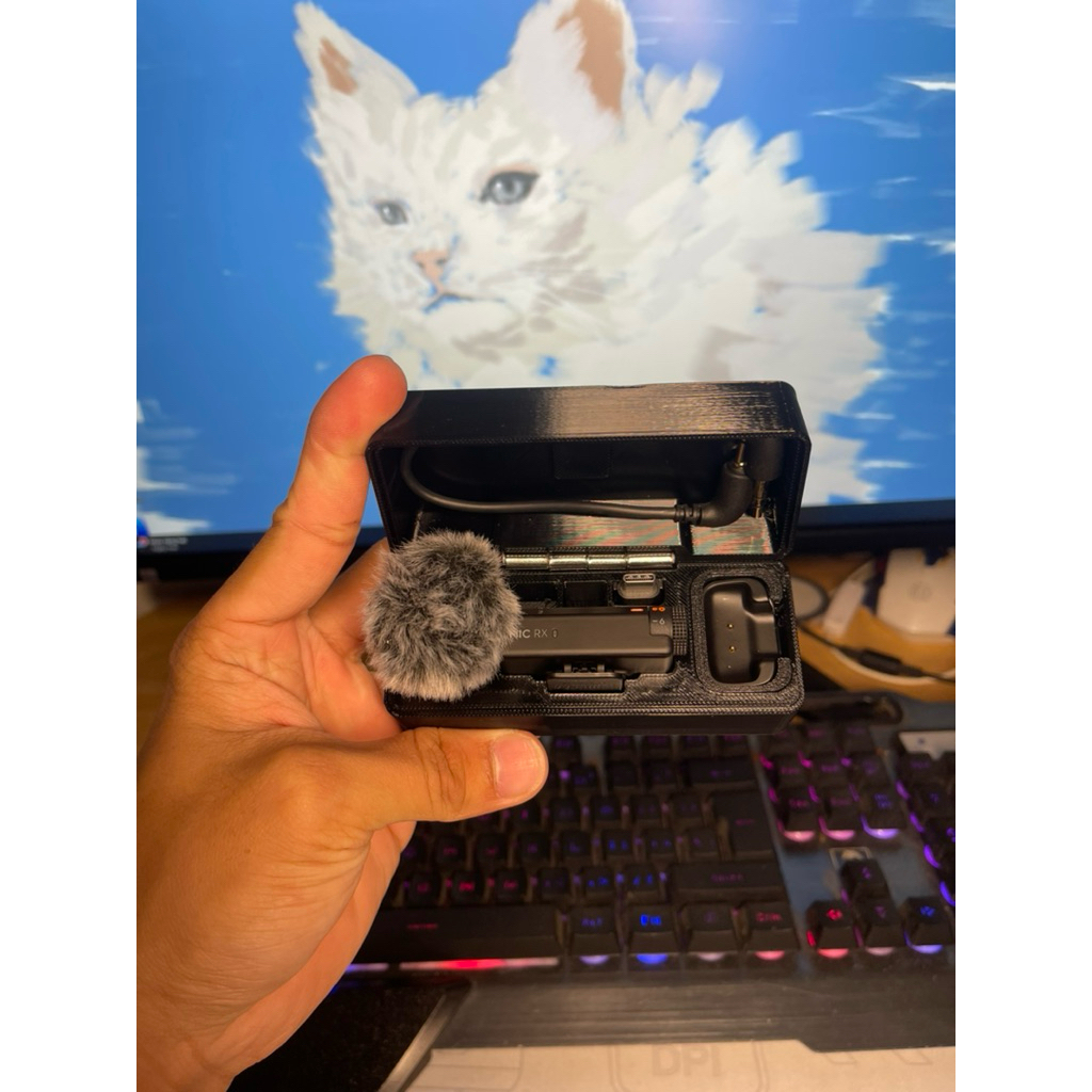 DJI Mic Mini - กระเป๋าใส่ DJI Mic Mini รุ่นเดียว - การออกแบบกล่องที่ออกแบบมาตาม MIC Mini รุ่นคอมโบ -