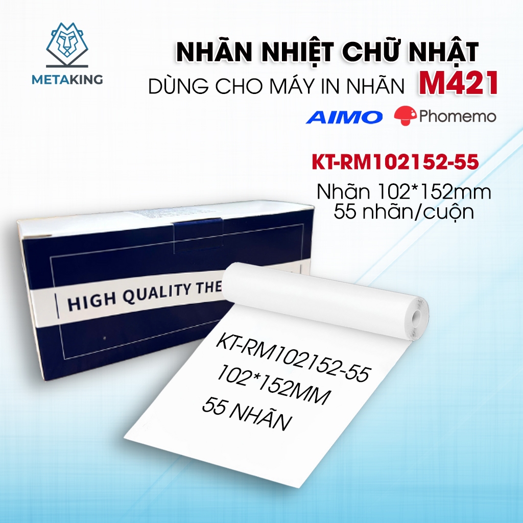 ป้ายความร้อน 4x6 (102x152 มม.) สําหรับเครื่องพิมพ์ฉลาก AIMO/Phomemo M421, D520BT, D530, 6XL
