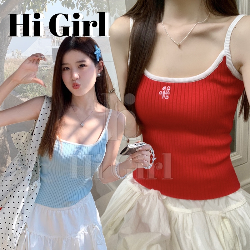 Hi girl เสื้อเชิ้ตผู้หญิงสองชิ้น ชุดฤดูร้อนเซ็กซี่ ร่วมมือง่ายกับเสื้อผ้า Inside&Outer สวย Y9911