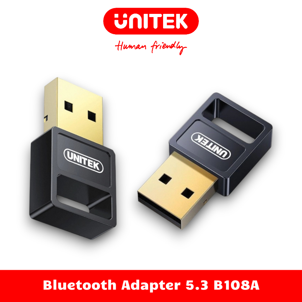 ตัวแปลง USB Bluetooth 5.3 สําหรับอุปกรณ์ไม่มี Bluetooth เป็น Bluetooth UNITEK B108A
