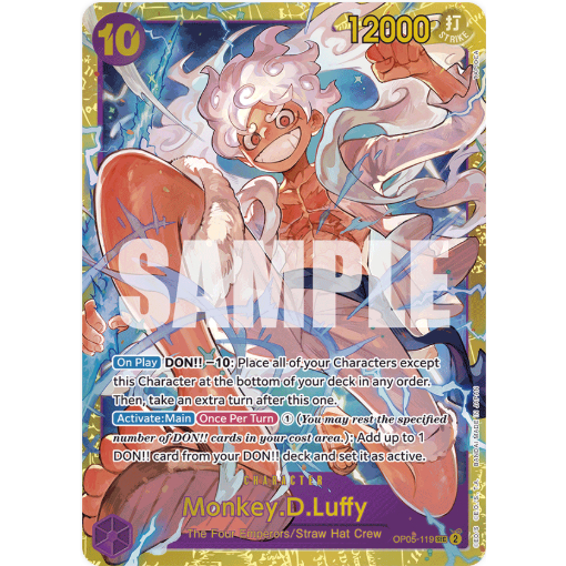 [การ์ดวันพีซ] OP05-119 | วินาที | CHARACTER Monkey.D.Luffy
