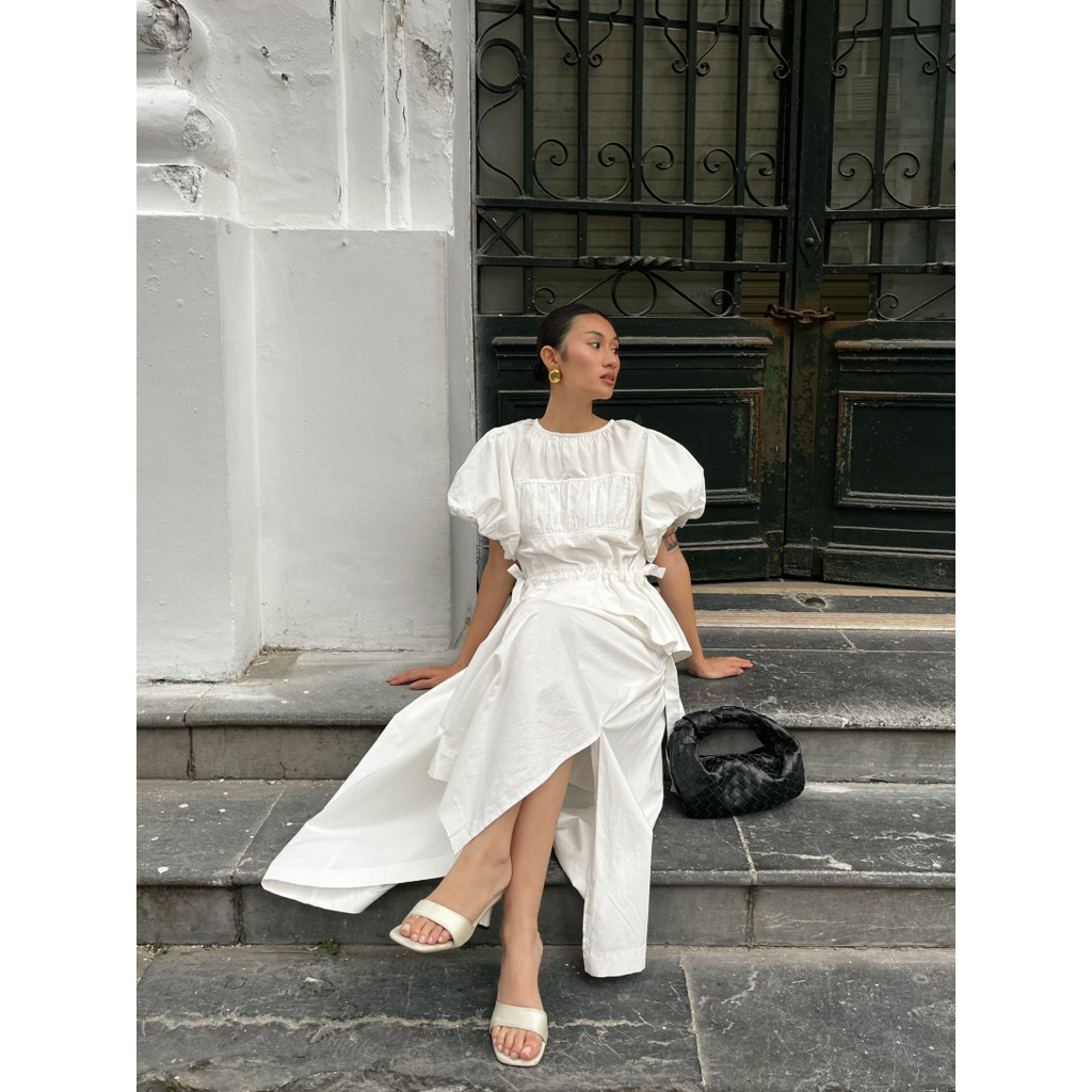 ชุดไซเรนเชอร์รี่ | ชุดกระโปรงแขนพอง ยัก ด้านบนและเอวต่ํา (รูปถ่ายเดิม) - รูปที่ 2