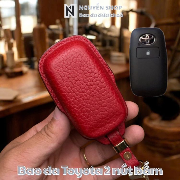 เคสกุญแจรถหนัง TOY-F3 Toyota Hybrid RAIZE, VELOZ, Wigo AVANZA, Yaris cross รุ่นหนังวัวแท้ 3 ปุ่ม - รูปที่ 2