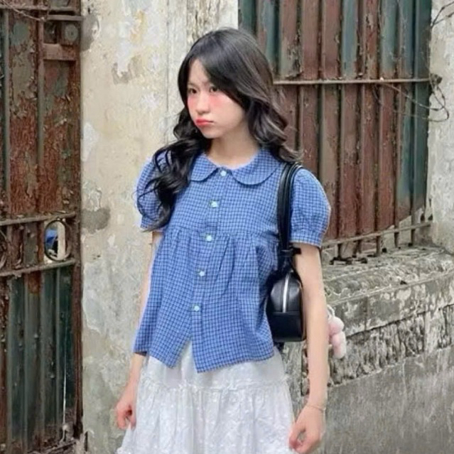 เสื้อเชิ้ตเจ้าหญิงคอปกระบาย เบบี้ดอลล์ SMR40