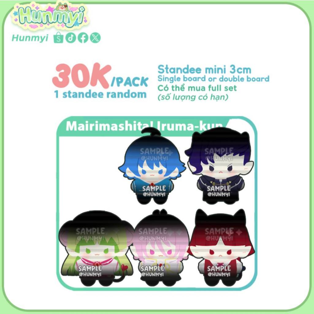 [Iruma-kun] GACHA Tiny 3cm mini Standee | โดย Hunmyi