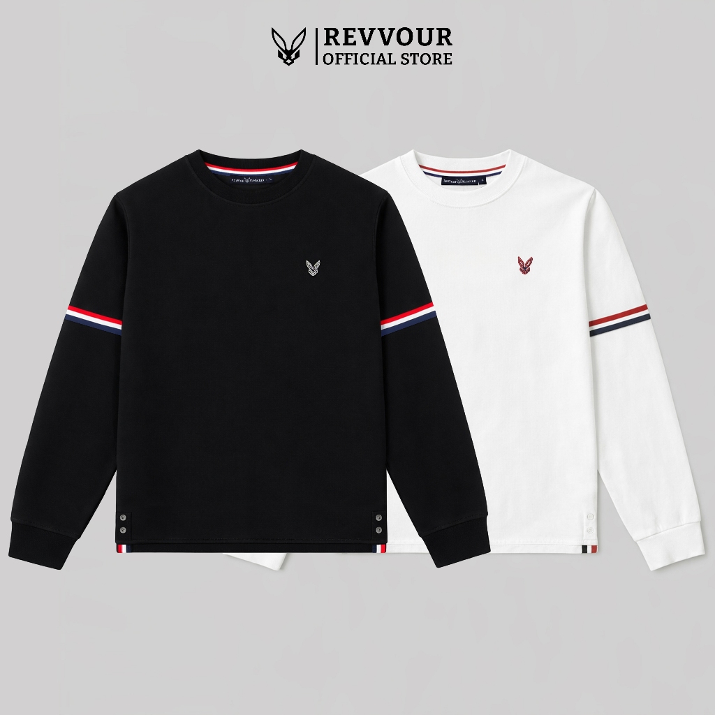 Revvour Given เสื้อยืดแขนยาวยืด 4-Way สําหรับผู้ชาย/Regular Form - REVVOUR