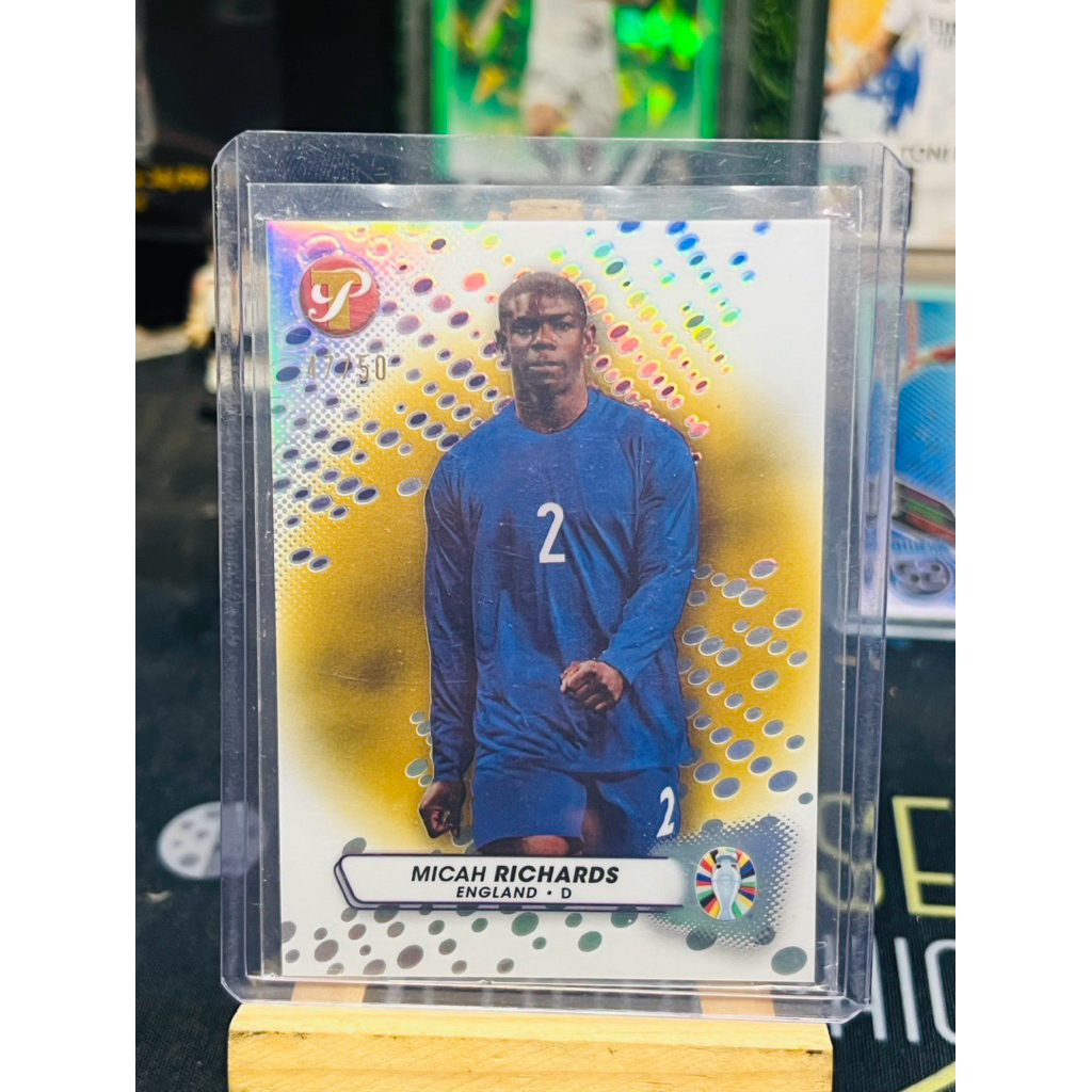 การ์ดฟุตบอล Micah Richards England /50 Topps Pristine Euro 2023
