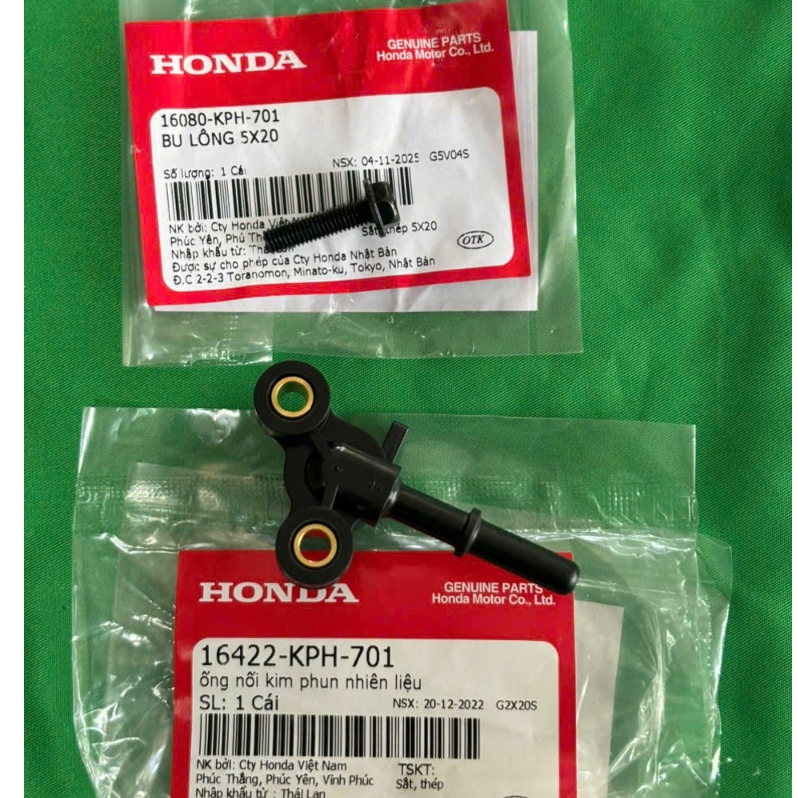 ท่อต่อหัวฉีดน้ํามันเชื้อเพลิง + น็อตสําหรับ Future Neo, Fu x Fi และรถรุ่นอื่นๆบาง รหัส 16422KPH701/ 