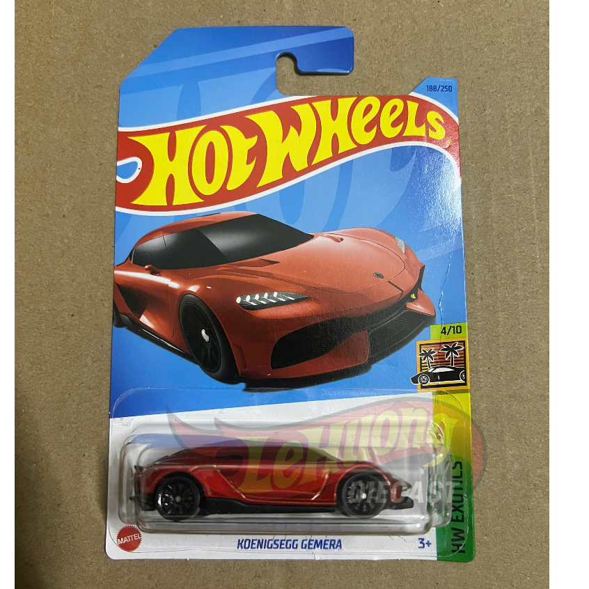 LeHuong Diecast - Hot Wheels Koenigsegg Gemera (สีแดง) รถโมเดล