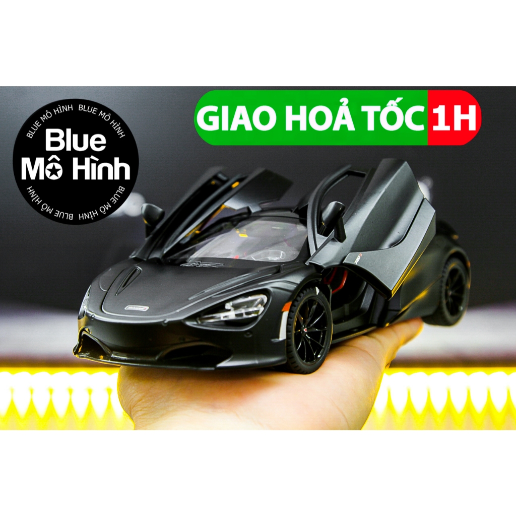 Mclaren 720S 1:24 Matte Black Car Model