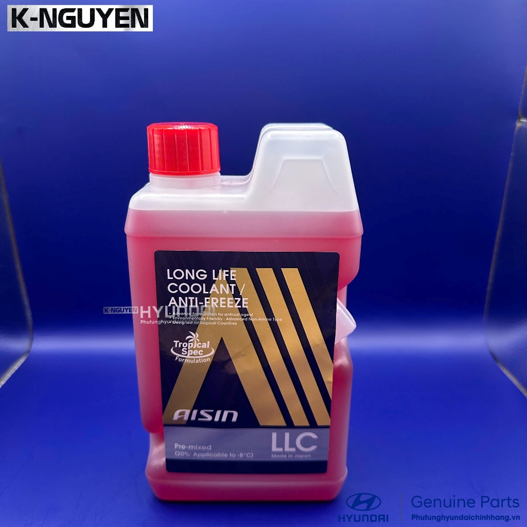 ของแท้ญี่ปุ่น AISIN Engine Coolant Red 1L - Long Life Coolant ใช้ทันทีโดยไม่ต้องผสม