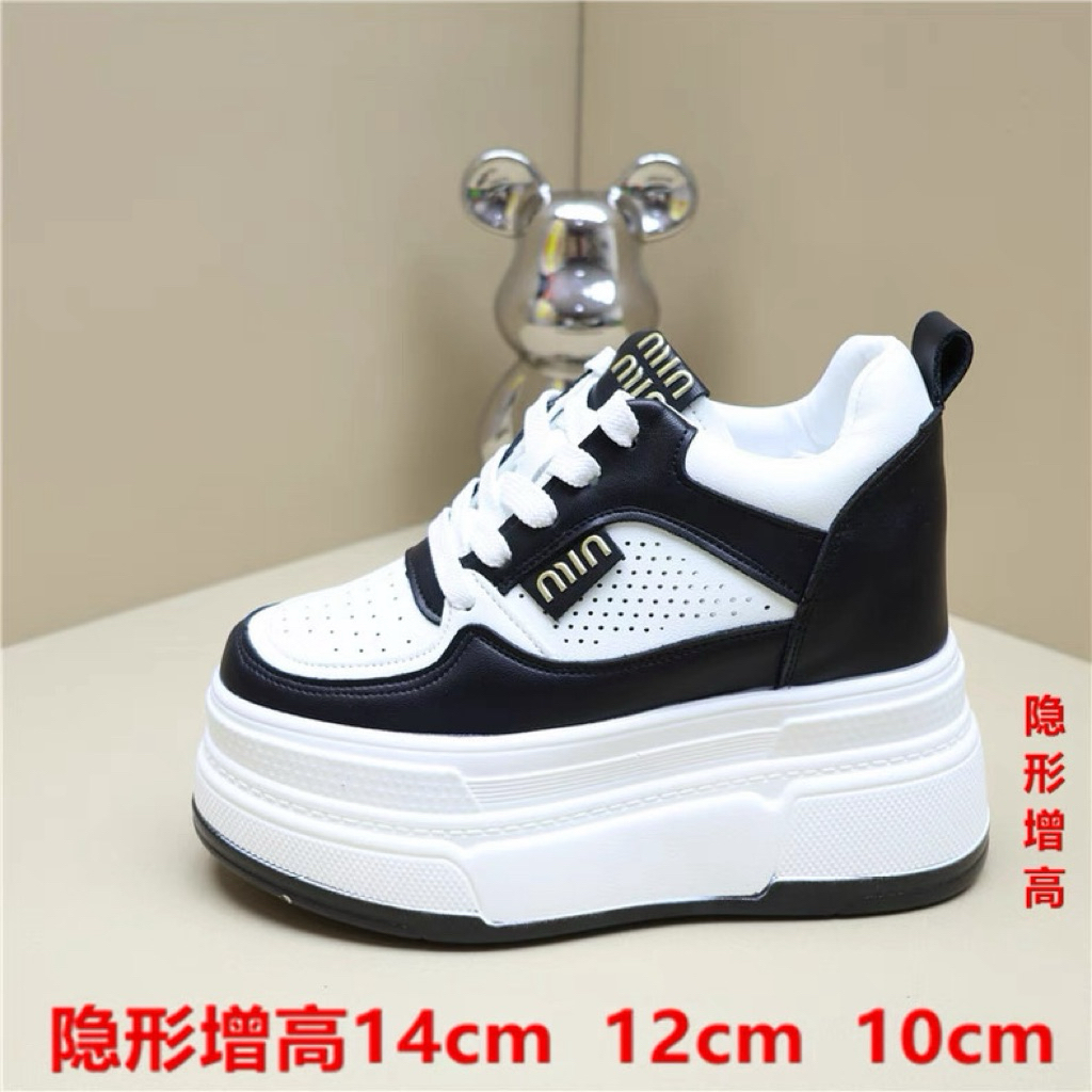 รองเท้าผ้าใบพื้นบุนวม 10cm,14cm