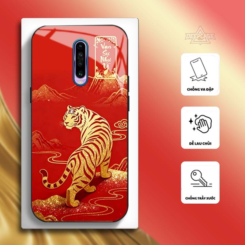 เคสสําหรับ XIAOMI REDMI K30/ K30 PRO – 12 FORTUNE ZODIAC BEASTS, กระจกนิรภัยกลับ, Lucky & Wealth