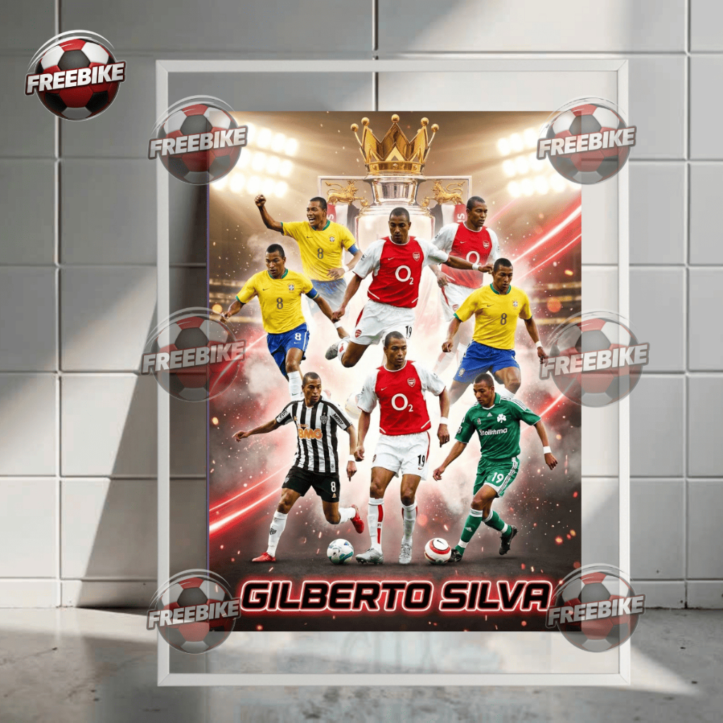 โปสเตอร์ GILBERTO SILVA พร้อมกรอบแก้วคริสตัลคุณภาพสูง