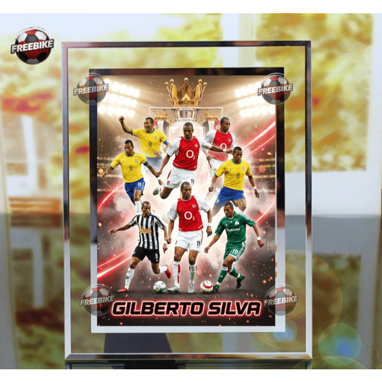 กรอบโปสเตอร์ GILBERTO SILVA พร้อมกระจกคริสตัลคุณภาพสูง