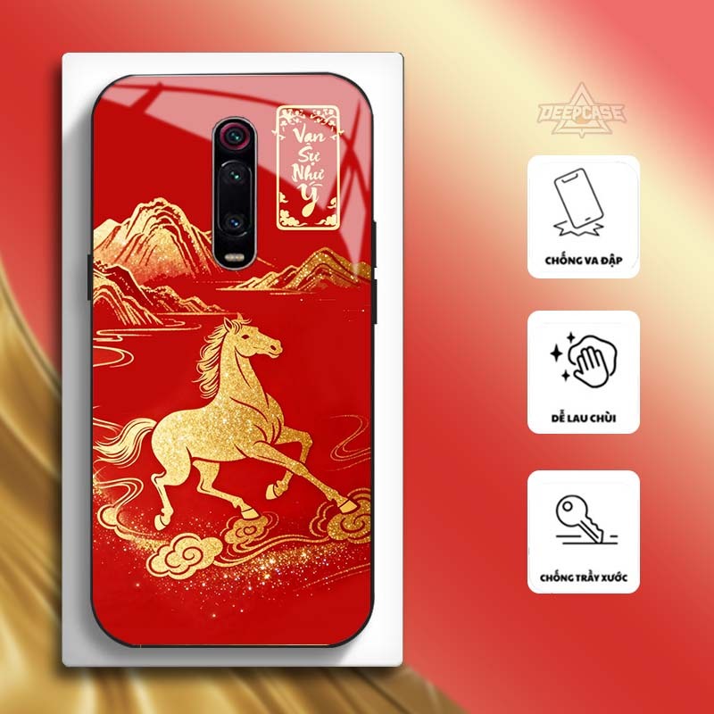 เคสสําหรับ XIAOMI MI9T/ MI9T PRO/ K20/ K20 PRO – 12 FORTUNE ZODIAC BEASTS, หลังกระจกนิรภัย, Lucky & 