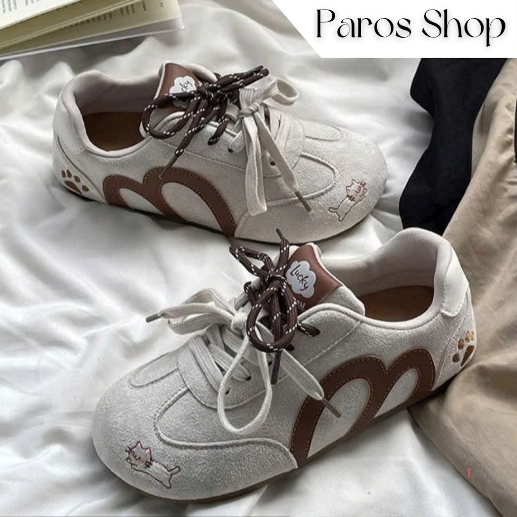 รองเท้าผ้าใบผู้หญิงส้นเตี้ย J3 แบบใหม่ มาตรฐาน Full Box QCC