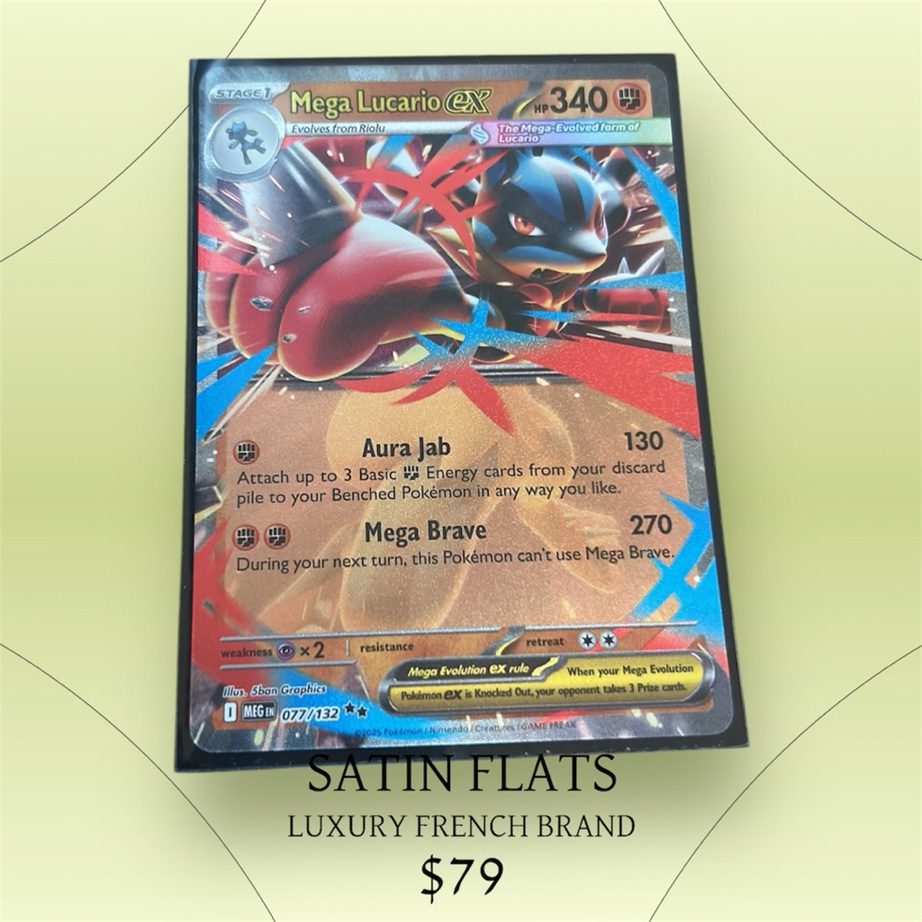 การ์ด Mega Lucario EX 077 ของแท้ภาษาอังกฤษ NM100%