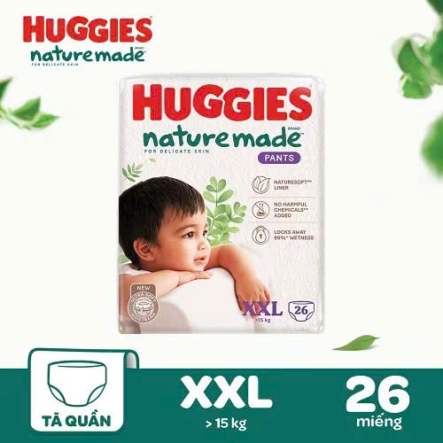 (ลดราคา) HUGGIES NATURE MADE XXL26 กางเกง DIAPER