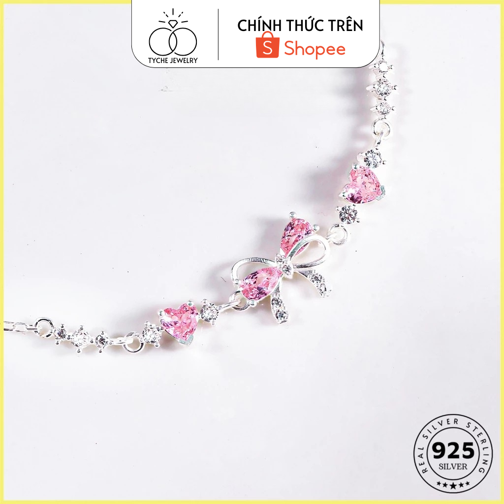 สร้อยข้อมือเงิน Sparkling Tyche Pinky ประกายหรูหรา Tyche Pinky สร้อยข้อมือเงิน TYCHE JEWELRY