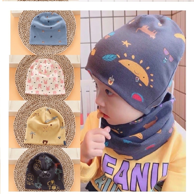SELECTED MODELS - หมวกผ้าฝ้าย TO KEEP WARM FOR BABY 3 MONTHS - 18 MONTHS