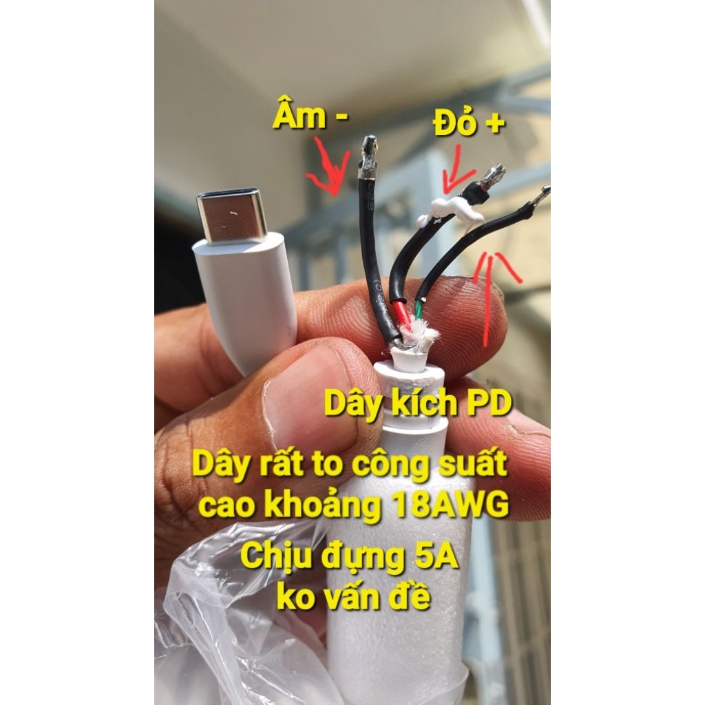 สาย PD type C 65W***