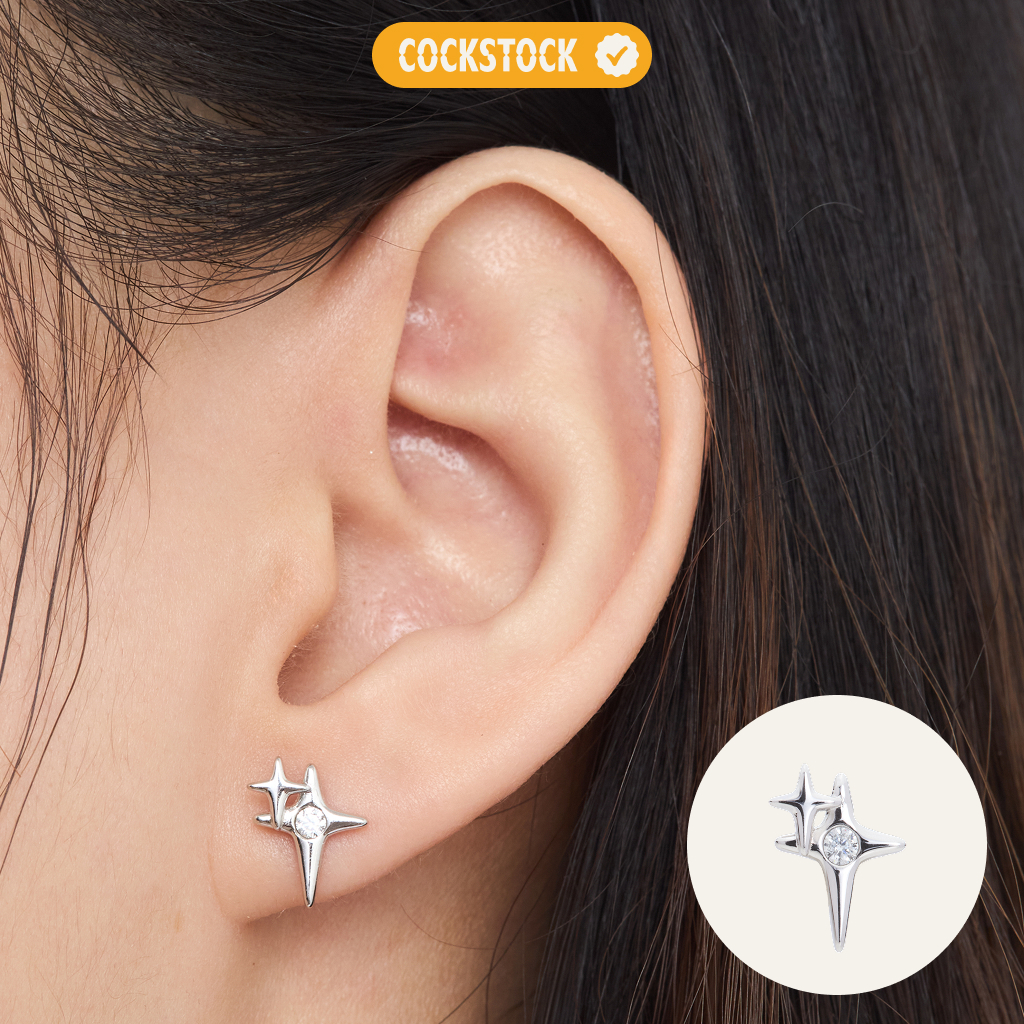 Y2K STAR EARRING COCKTSOCK