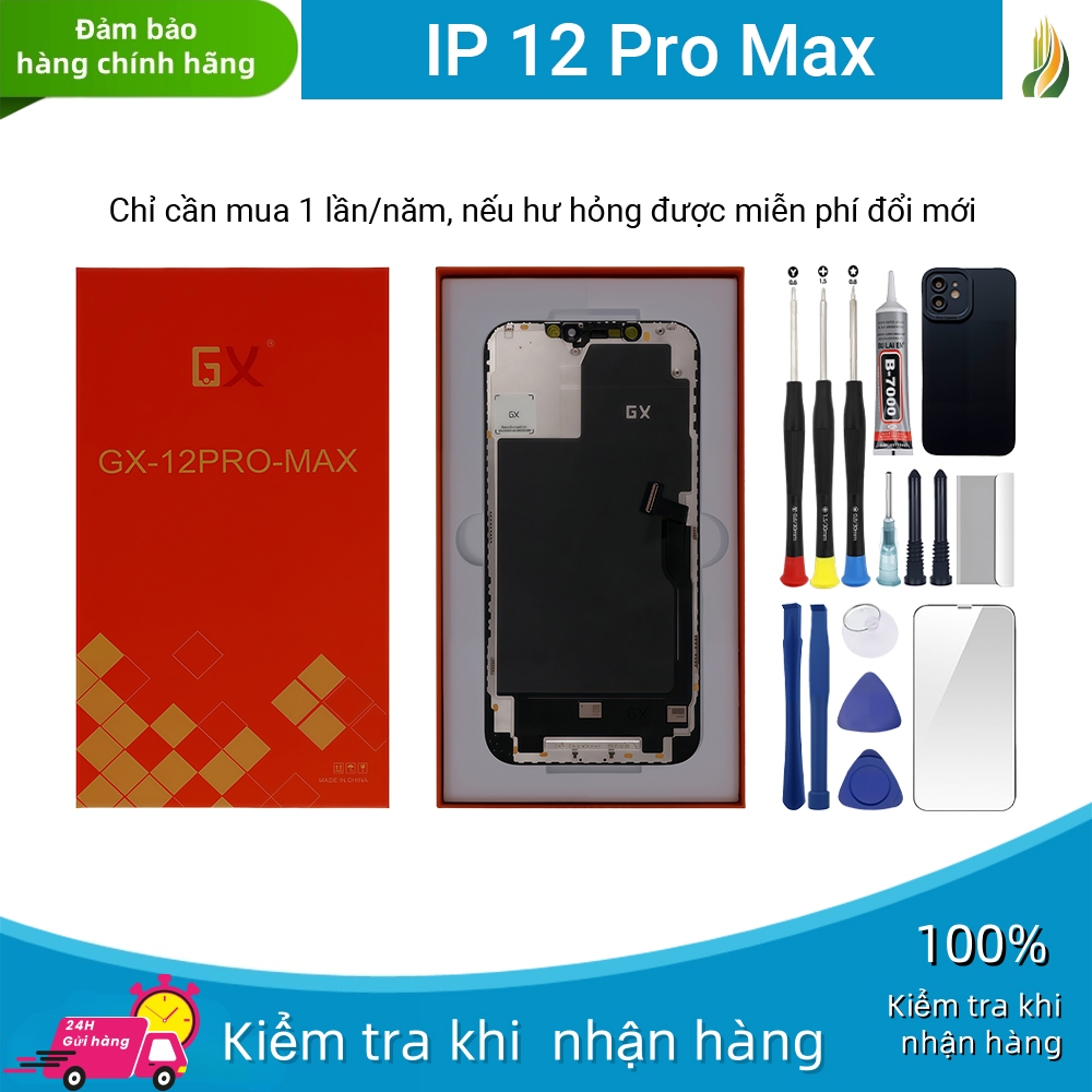 จอ GX ของแท้เข้ากันได้กับ IP 12 Pro Max ทดสอบ 100% 12 เดือน