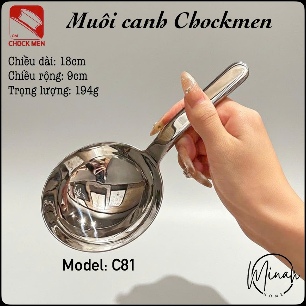 Chockmen ทัพพีกลมใหญ่ - C81