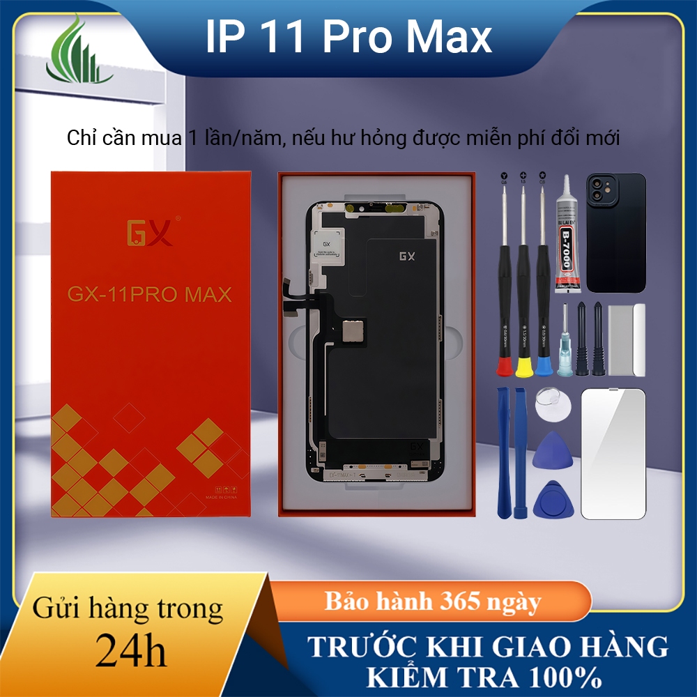 จอ GX ของแท้เข้ากันได้กับ iPhone 11 Pro Max ทดสอบ 100% 12 เดือน