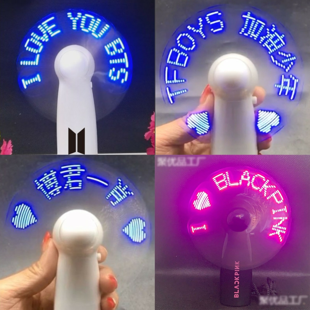 (LT) พัดลมวิ่งคํา BP Bangtan TNT TFboys Bac Quan Nhat Tieu Lisa Jennie Rose Jisoo kpop จีนอัตโนมัติ 