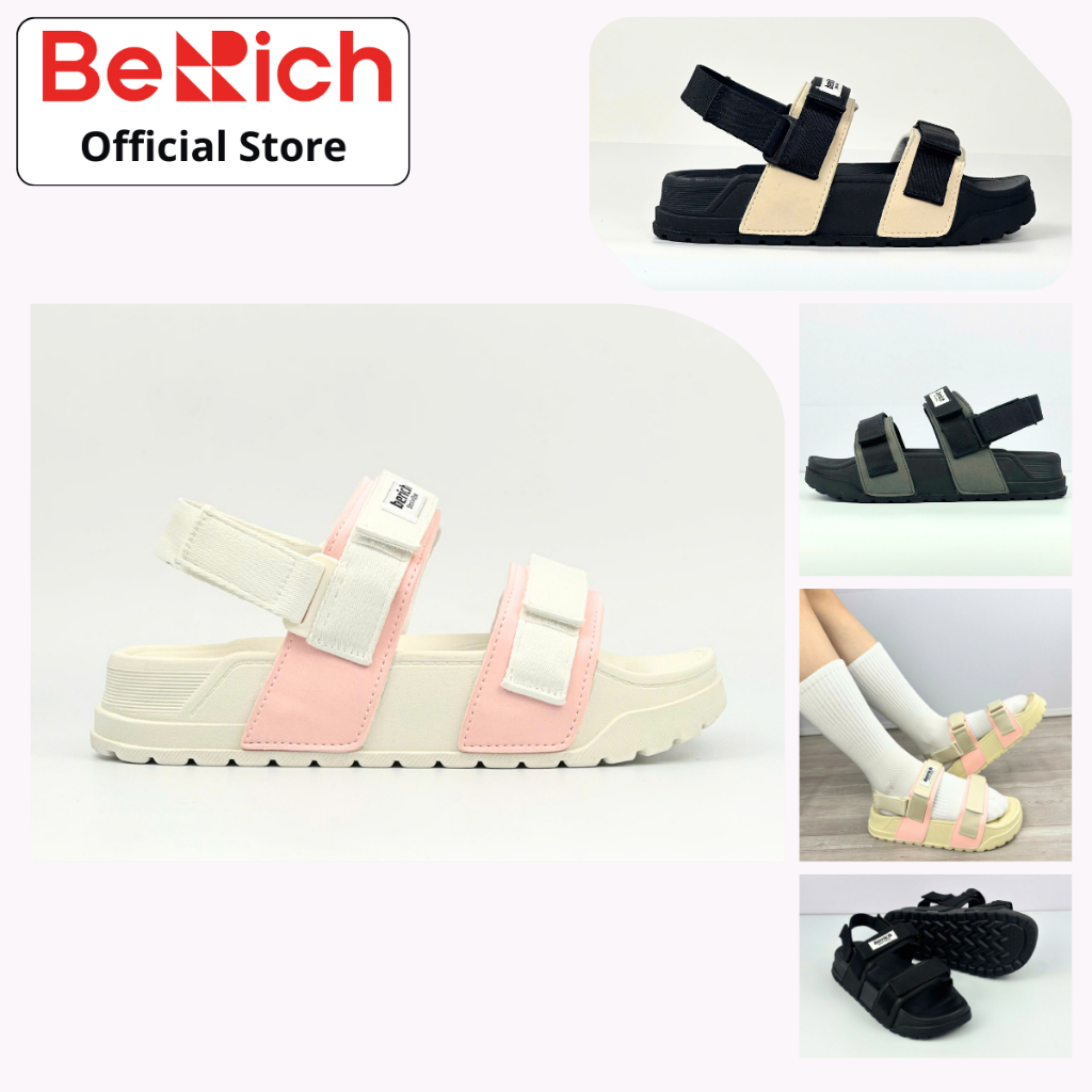 [BACK SIZE]รองเท้าแตะผู้ชายและผู้หญิง Berich BE978 - รองเท้าแตะ Phylon Sole 2-Strap น้ําหนักเบาเป็นพ