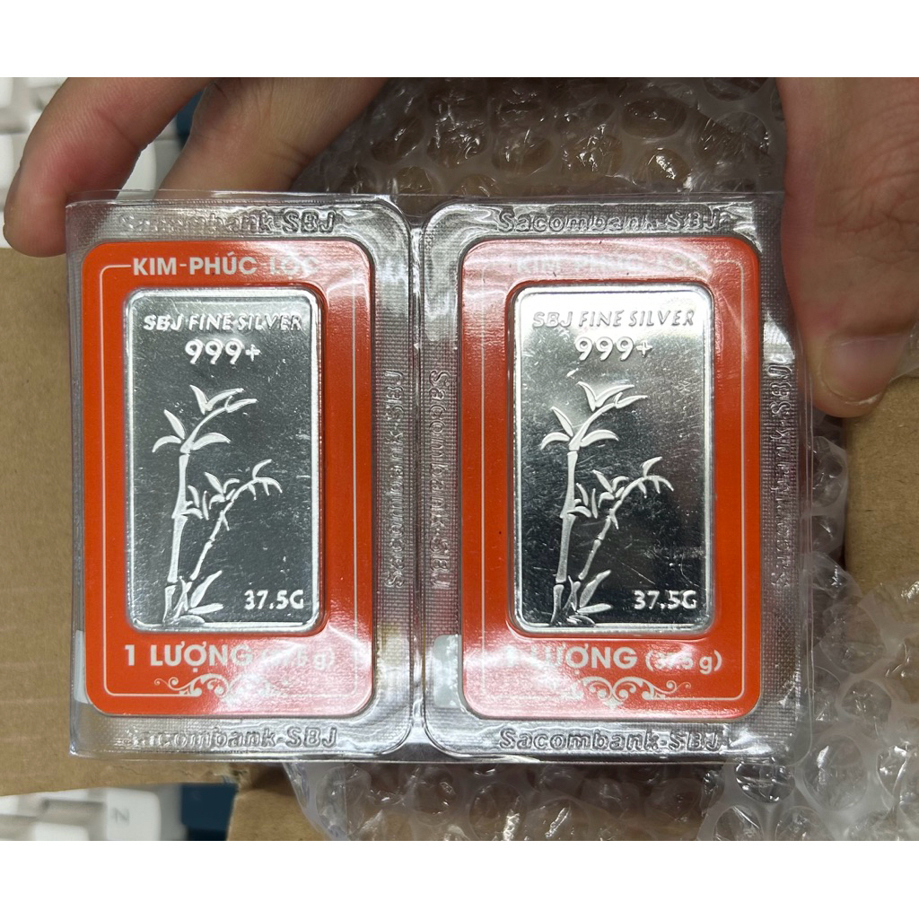 เงินแท้ 1 ตา 999 3.5g (สีเงินเก็บของ)