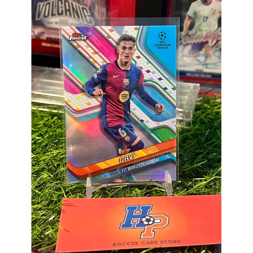 Gavi Refractor Topps Finest UCL 2024/25 การ์ดฟุตบอล