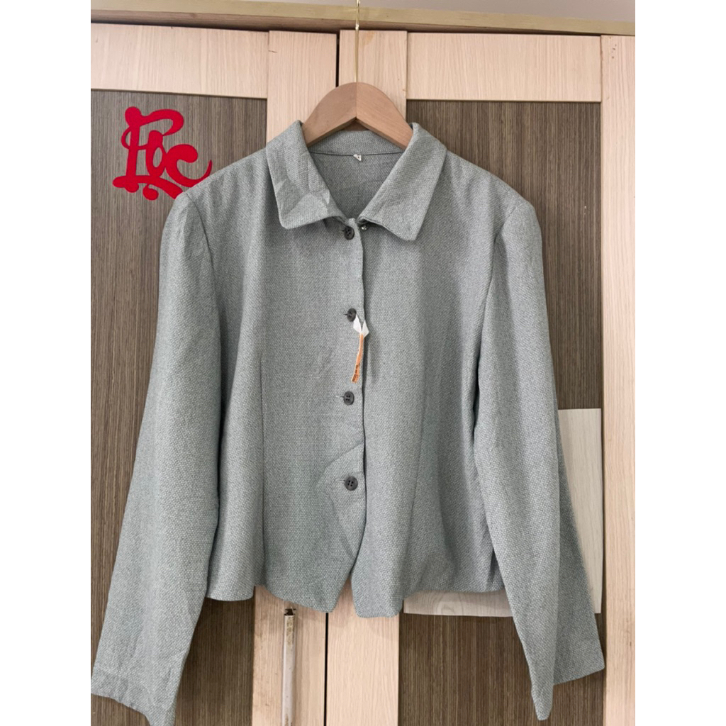 (2 Hand QC) เสื้อกั๊ก เบลเซอร์คอปกเสื้อ ไซส์ S