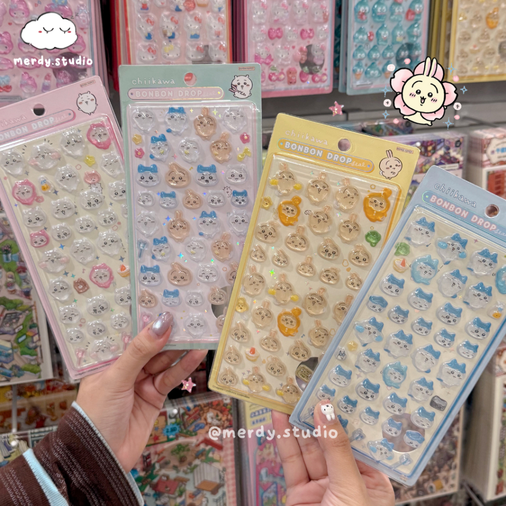 สติ๊กเกอร์ตกแต่ง Bonbon Drop Chiikawa 3D