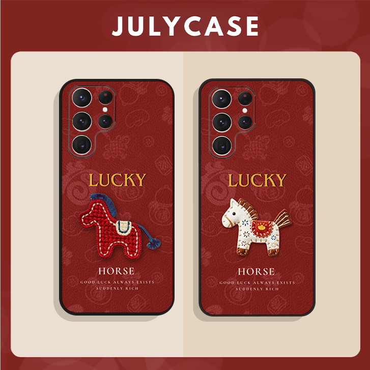 เคสสําหรับ Samsung S24 5G, S24 Plus 5G, S24+ 5G,S24 Ultra 5G LUCKY HORSE TAT Lucky HORSE