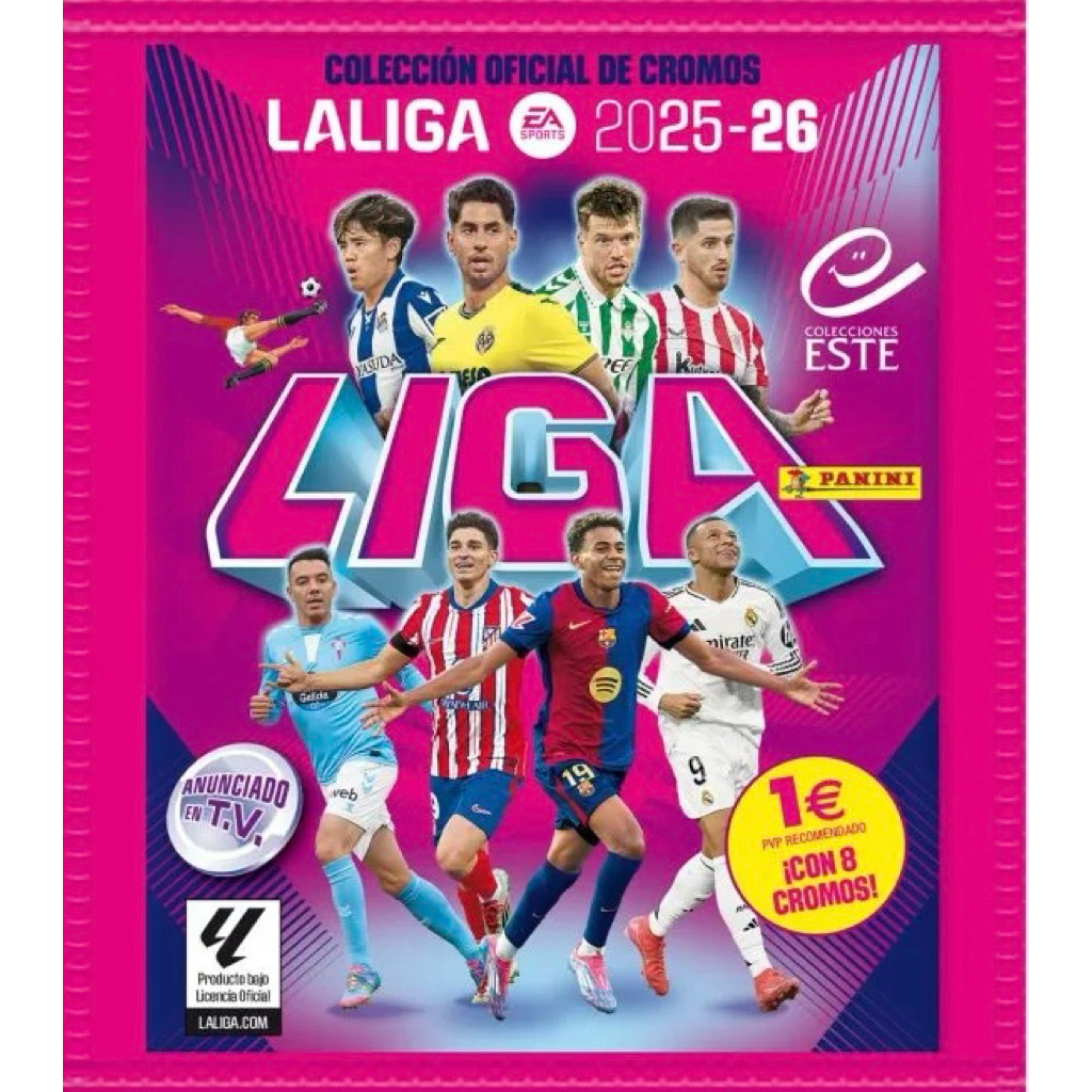[การ์ดพิมพ์ลาย] การ์ดนักฟุตบอล Panini Laliga 25/26
