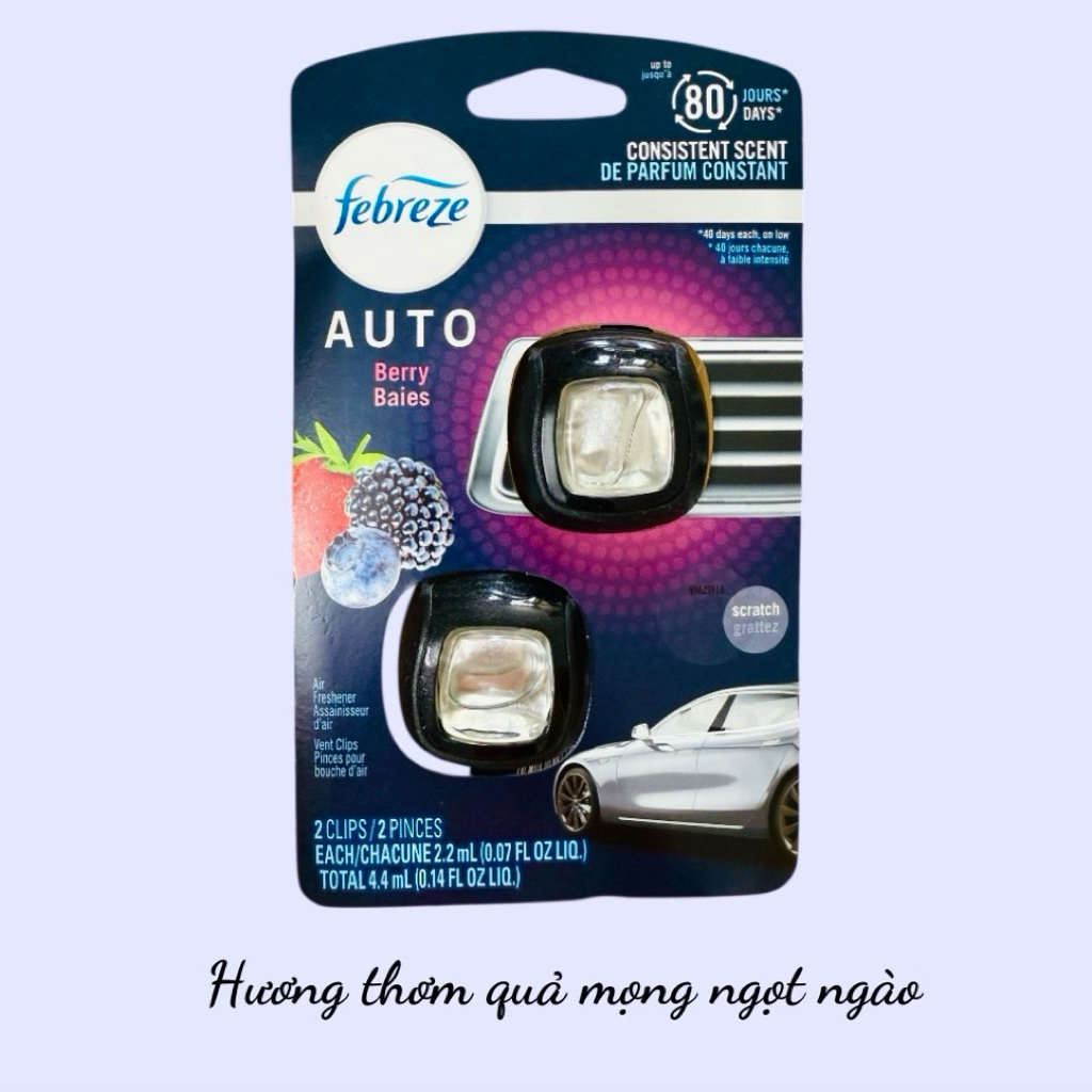 Febreze Car Air Freshener Car Perfume Pack of 2, Premium American Febreze Car Perfume Car Air Condit