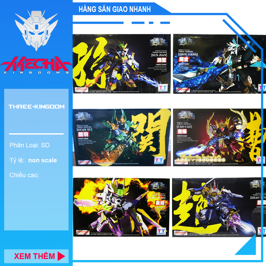 [มีจําหน่าย] SD Three Kingdoms Assembly Model - TT Hongli