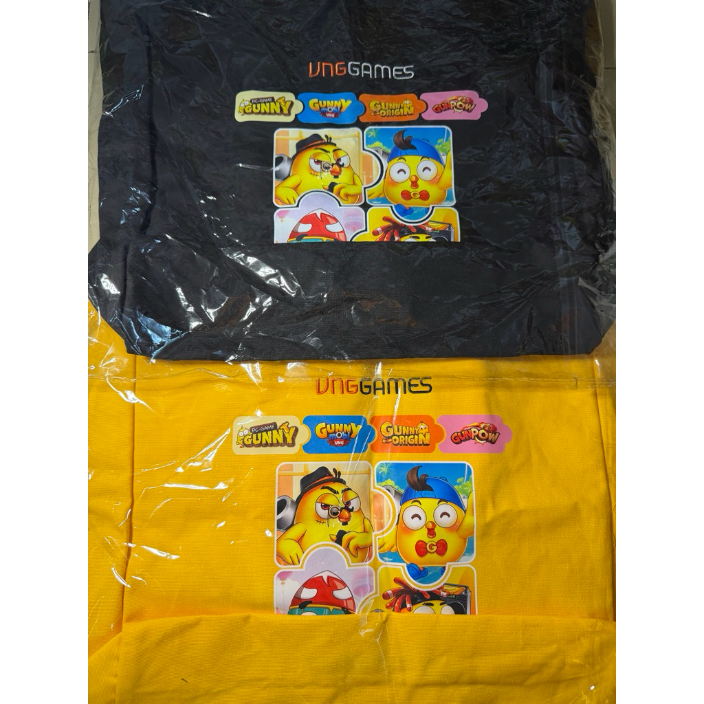 Gunny Tote Bag Cosmic Yellow Chicken Gunny Cute ของแท้ Offline Gift VNGGames