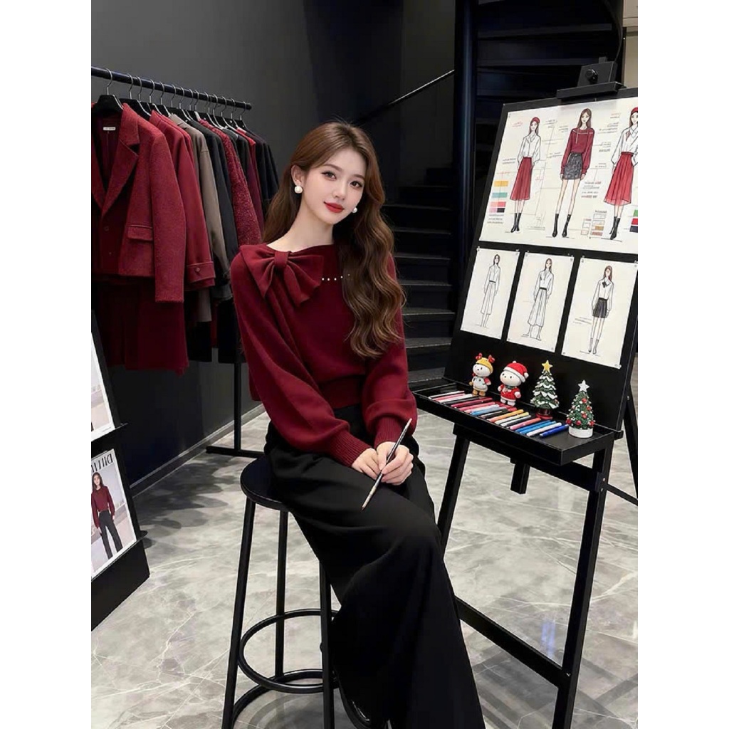 กางเกงขนาดใหญ่ของผู้หญิงกางเกงขนาดใหญ่ Flattering Design Fia กางเกงสําหรับทํางาน Streetwear ทุกขนาด 